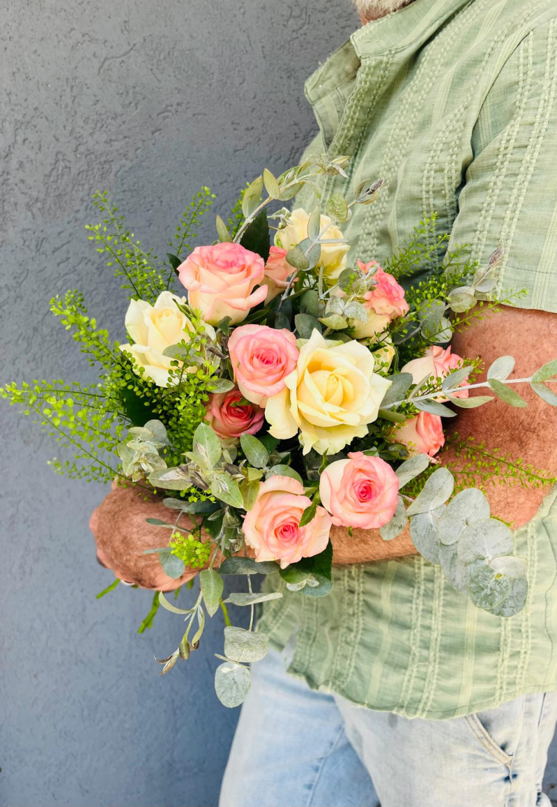 זר פרחים - רוזה רומנטיקה