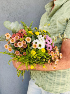 זר פרחים - חרציות