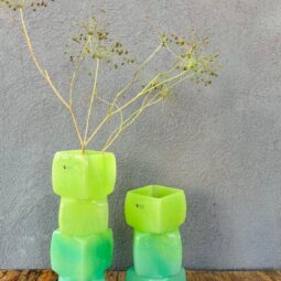 אגרטל קוביות ירקרק