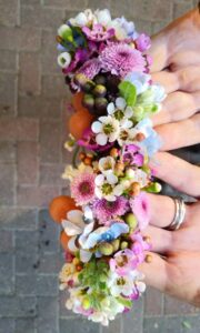 זר לראש -פרחים חיים - פרינסס דיאנה